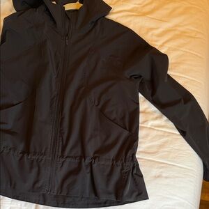 LULULEMON Black Hooded Rain Jacket